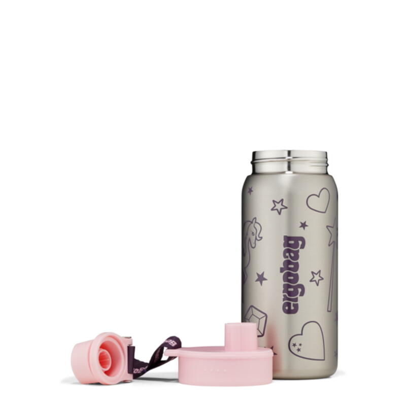 ergobag-Trinkflasche Edelstahl Rosa Bild 6