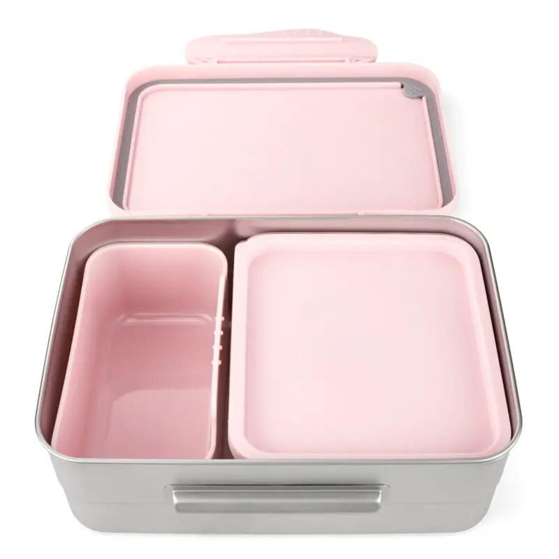 Edelstahl Brotdose, Edelstahl Lunchbox, Lunchbox, Vesperbox, Brotzeitdose, Ergobag Brotbox Bild 3