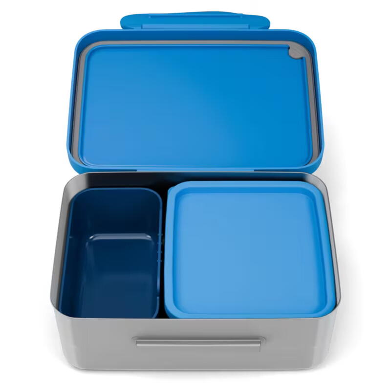 Edelstahl Brotdose Sterne, Edelstahl Lunchbox, Lunchbox, Vesperbox, Brotzeitdose, Ergobag Brotbox Bild 3