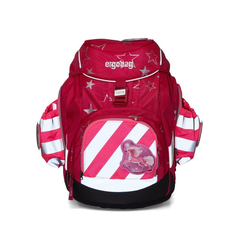 ergobag Seitentaschen Zip-Set mit Reflektorstreifen, pink Bild 4