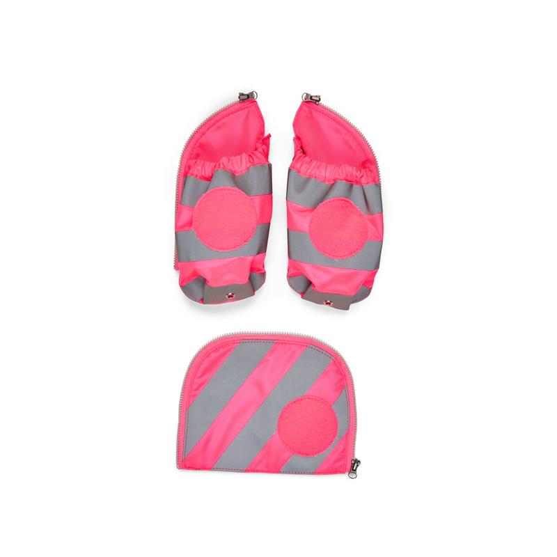 ergobag Seitentaschen Zip-Set mit Reflektorstreifen, pink Bild 5