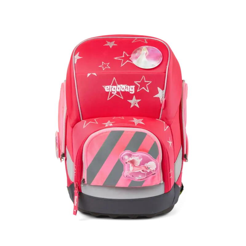 ergobag Seitentaschen Zip-Set mit Reflektorstreifen, pink Bild 7