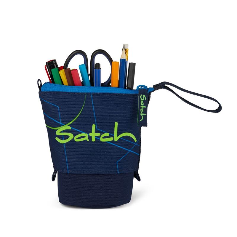 satch PENCIL SLIDER, Blue Tech, Schlampermppchen, Schlamperbox, Stiftebox Bild 2