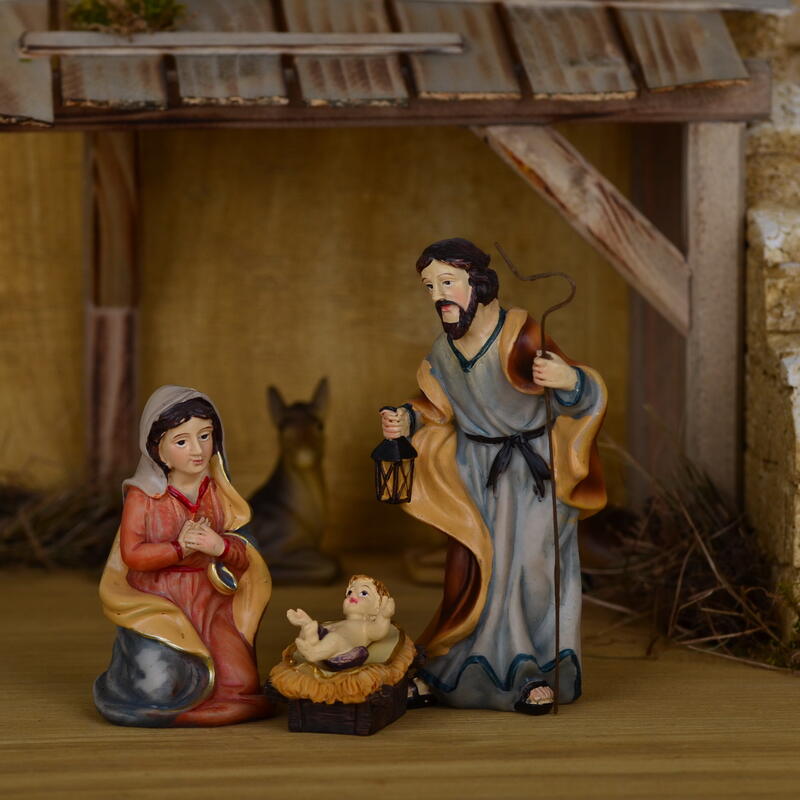 Heilige Familie 3-teiliges Johannes Krippenfiguren-Set Bild 2
