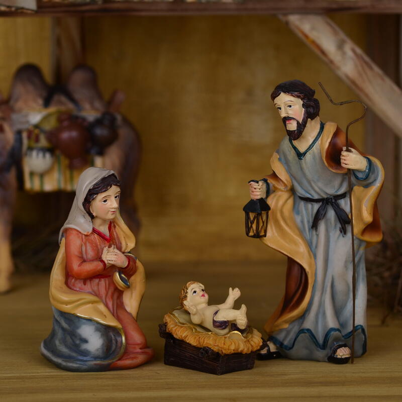 Heilige Familie 3-teiliges Johannes Krippenfiguren-Set Bild 3