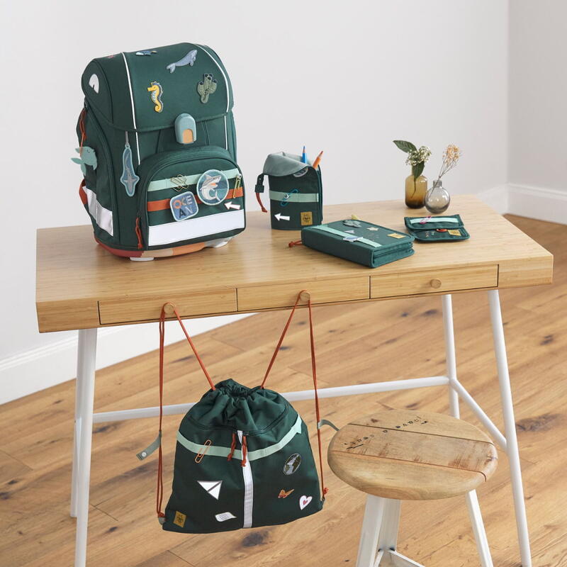 Lssig Boxy, 7-teilige Schulranzen-Set, Unique Ocean dark green Bild 2