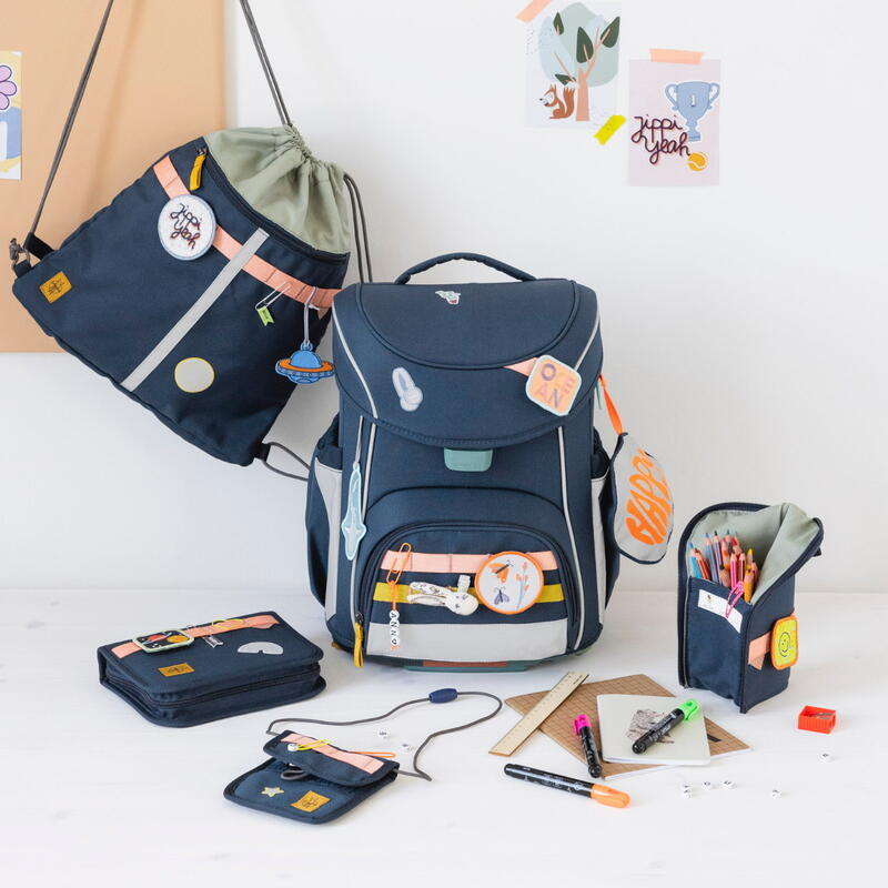 Lssig-Slim, 7-teiliges Schulranzen-Set, Slim Unique navy Bild 9