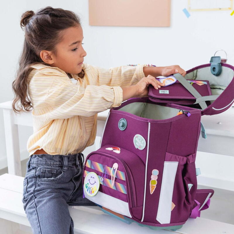 Lssig-Slim, 7-teiliges Schulranzen-Set, Slim Unique lilac Bild 6