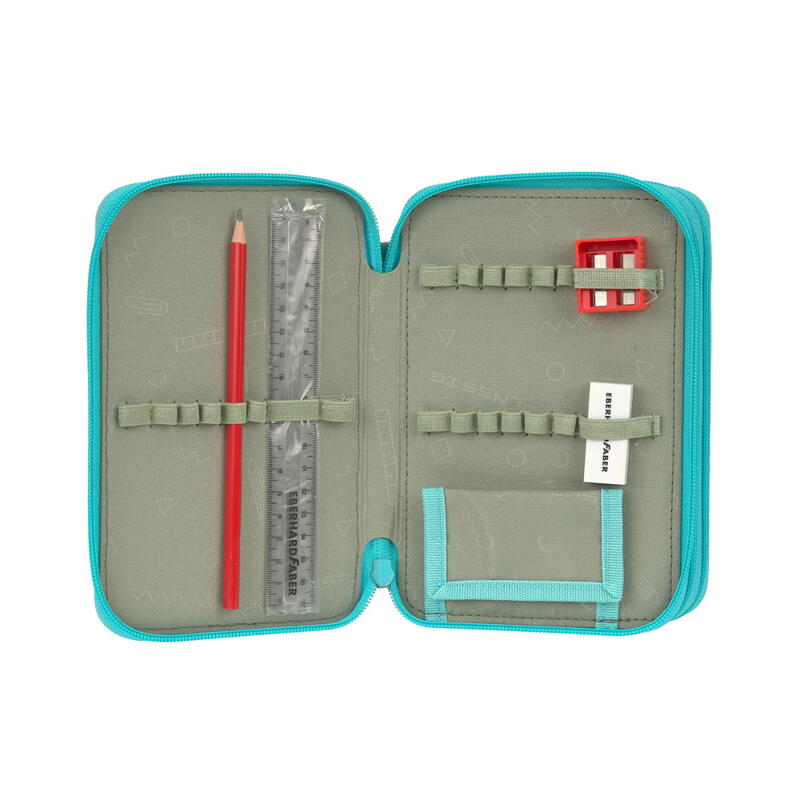 L�ssig Trriple Pencil Case Unique turquoise Bild 4