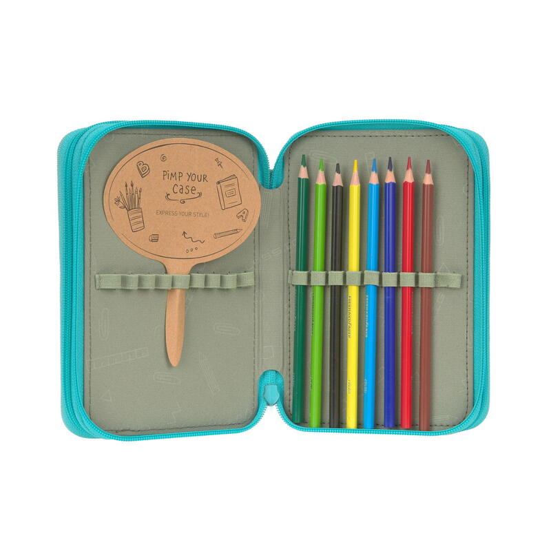 L�ssig Trriple Pencil Case Unique turquoise Bild 5