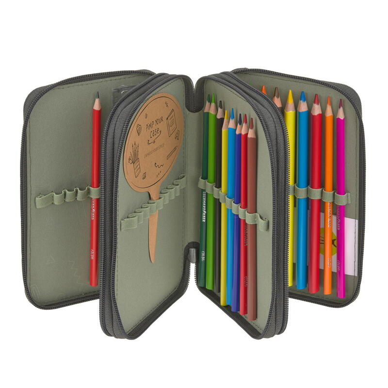 L�ssig Trriple Pencil Case Unique anthracite Bild 3