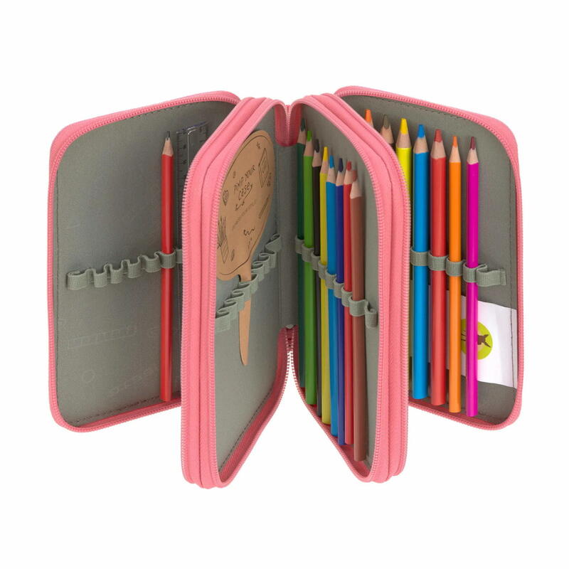 L�ssig Trriple Pencil Case Unique pink Bild 2