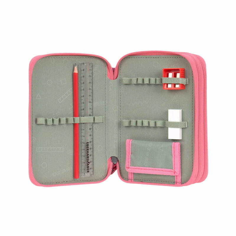 L�ssig Trriple Pencil Case Unique pink Bild 3
