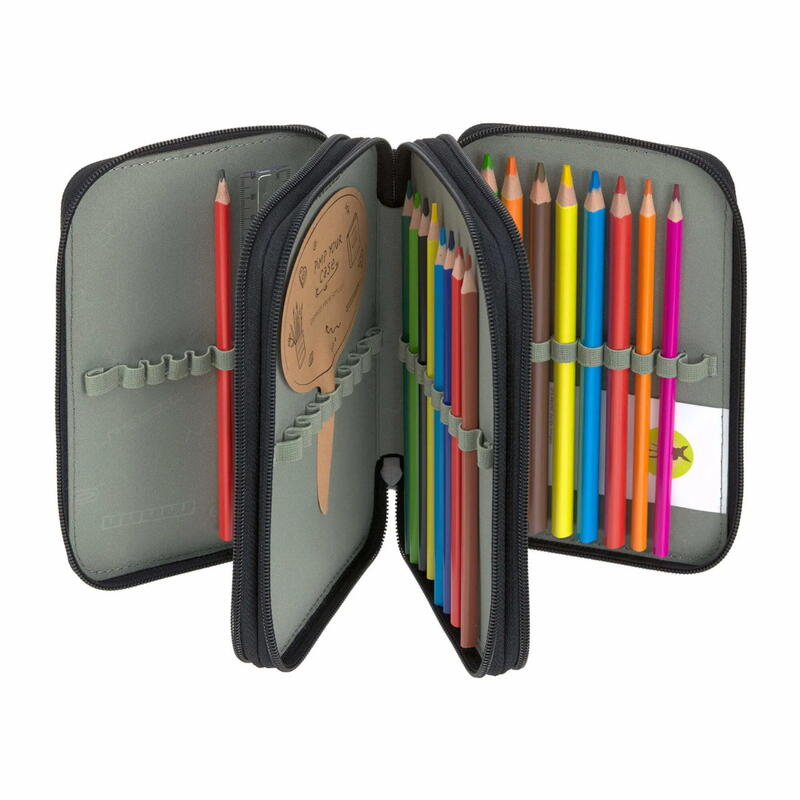 L�ssig Trriple Pencil Case Unique turquoise Bild 2