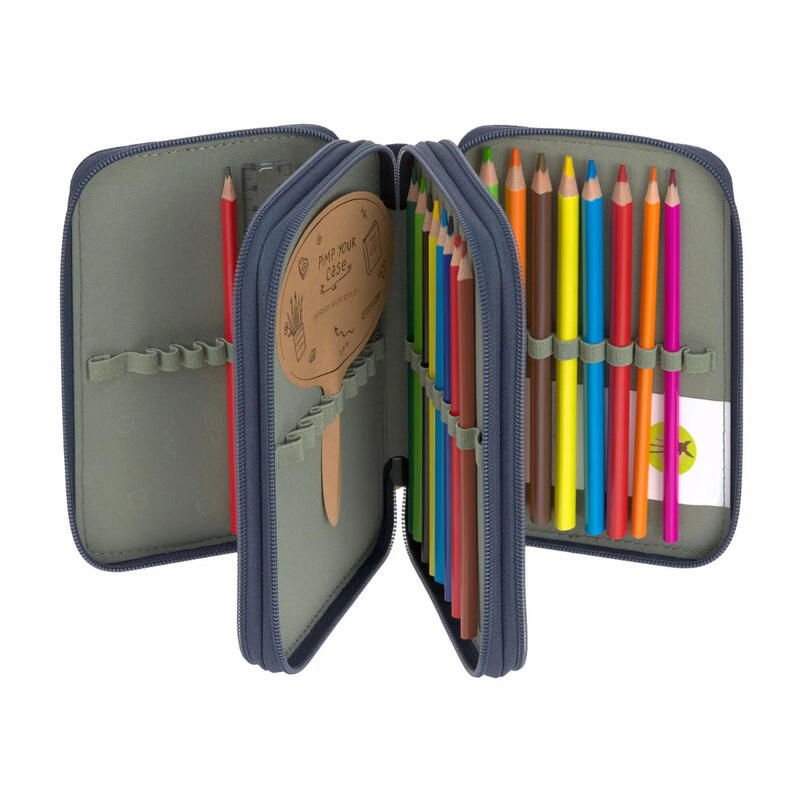 L�ssig Trriple Pencil Case Unique navy Bild 2