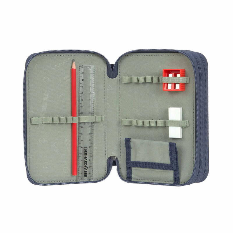 L�ssig Trriple Pencil Case Unique navy Bild 3