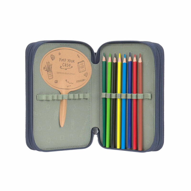 L�ssig Trriple Pencil Case Unique navy Bild 4