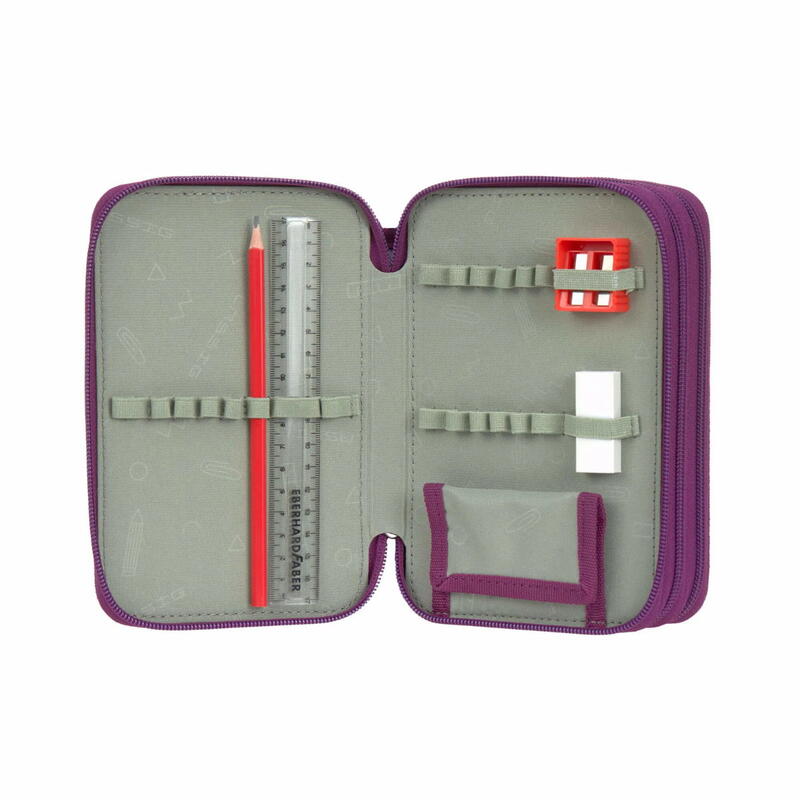 L�ssig Trriple Pencil Case Unique lilac Bild 4