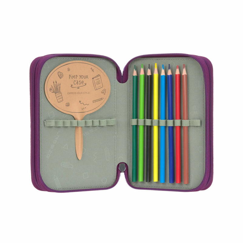 L�ssig Trriple Pencil Case Unique lilac Bild 5