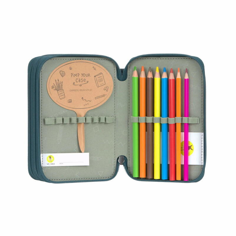 L�ssig Trriple Pencil Case Unique dark green Bild 5