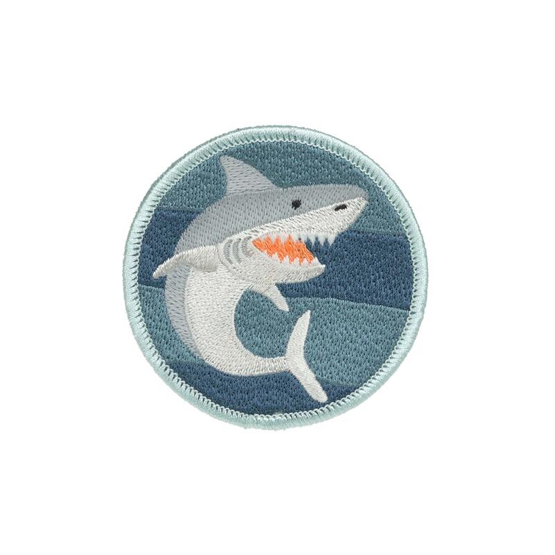 Lssig School Patches-Set, 3-teilig, 2 Patches + 1 Anhnger, Shark Ocean Edition Bild 2
