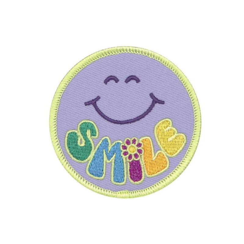 School Patches-Set, 3-teilig, 2 Patches + 1 Anh�nger, Flowers Bild 3