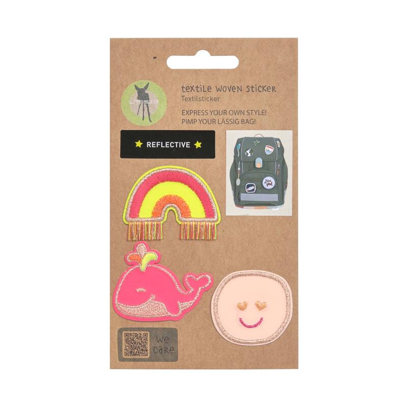 Lssig Textil Sticker-Set, 3-teilig, Whale Pink Bild 5
