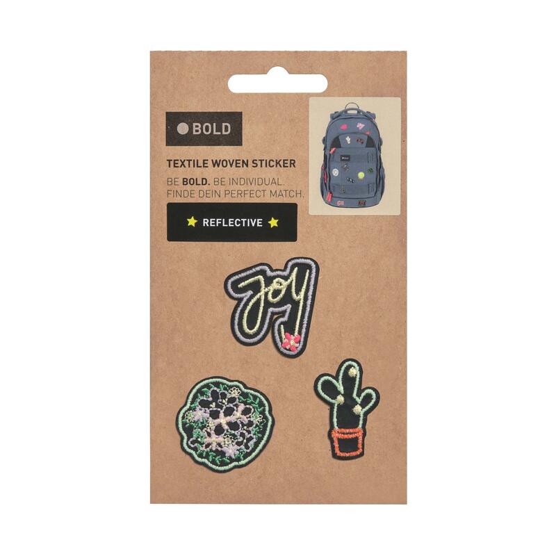 Lssig Textil Sticker-Set, 3-teilig, Joy black Bild 5