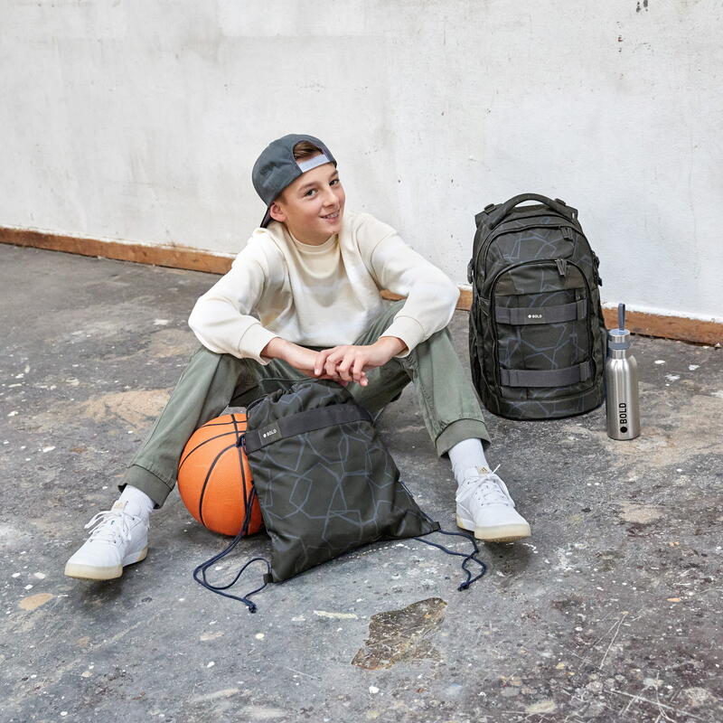Bold Origin - Schulrucksack, Edges grey Bild 5