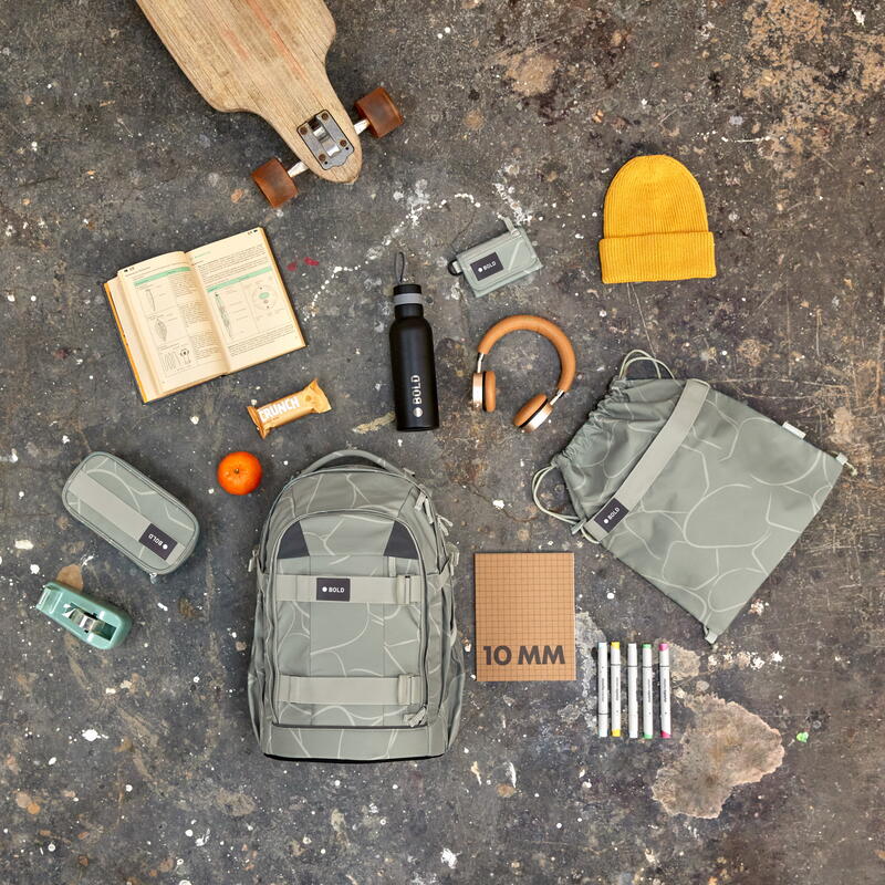 Bold Origin - Schulrucksack, Curve sage Bild 5