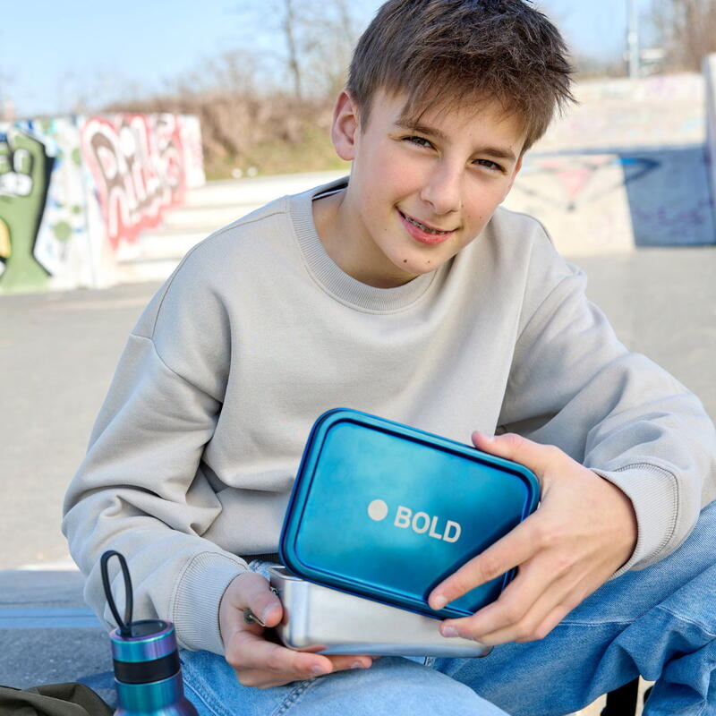 Lssig - Lunchbox Stainess steel solid Bold, blue Bild 6