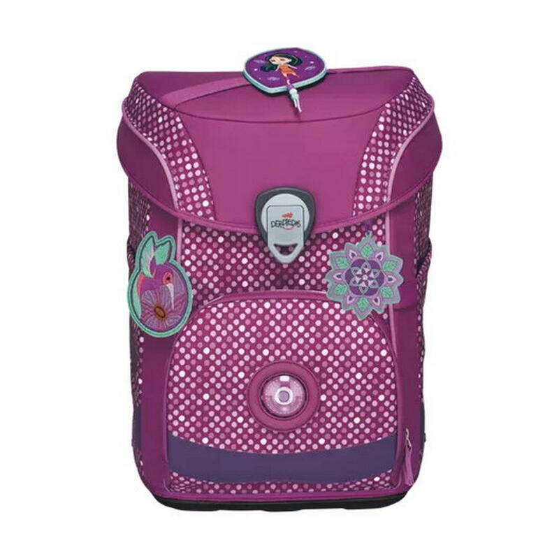 DerDieDas, Schulranzenset ErgoFlex Easy, 5-tlg. Purple Dots Bild 2
