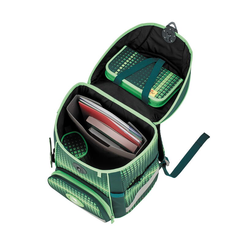 DerDieDas, Schulranzenset ErgoFlex Easy, 5-tlg. Soccer Green Bild 2