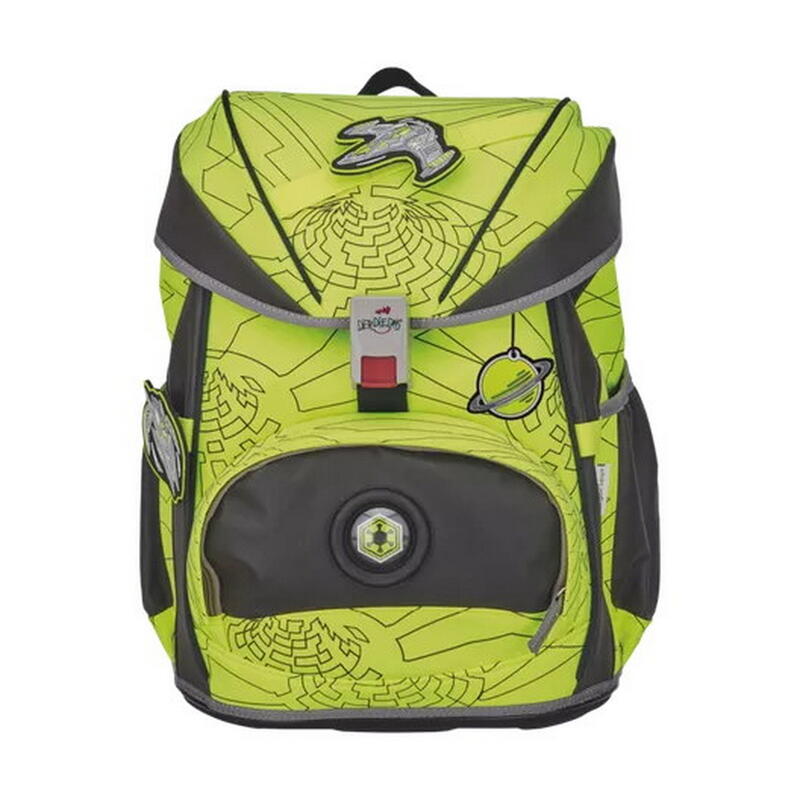 DerDieDas, Schulranzenset ErgoFlex Superflash Neon, 5-tlg. Neon Fighter Bild 2