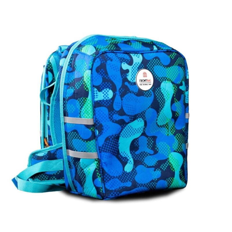 Schulranzen-Set Frontbag - The double Bag Camoublue - Schulrucksack Bild 2