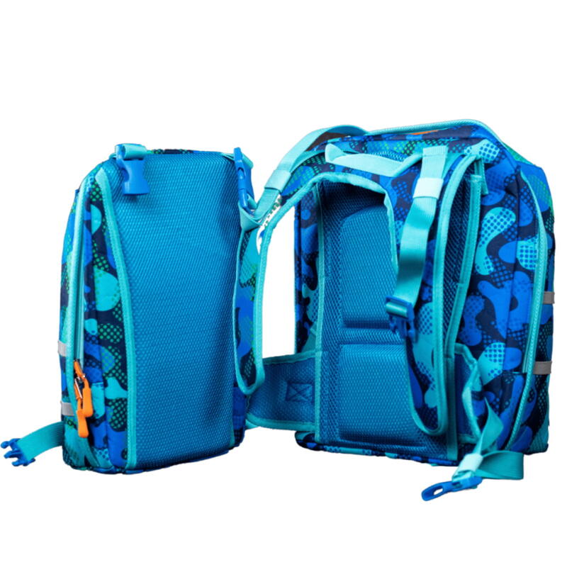 Schulranzen-Set Frontbag - The double Bag Camoublue - Schulrucksack Bild 3