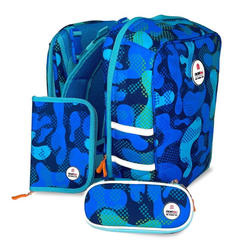 Schulranzen-Set Frontbag - The double Bag Camoublue - Schulrucksack Bild 5