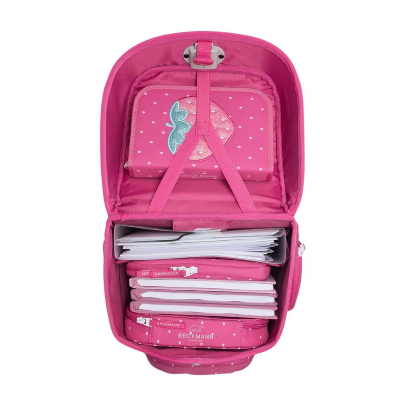 Beckmann Plus Air, Schulranzen-Set 6-teilig, Strawberry Bild 7