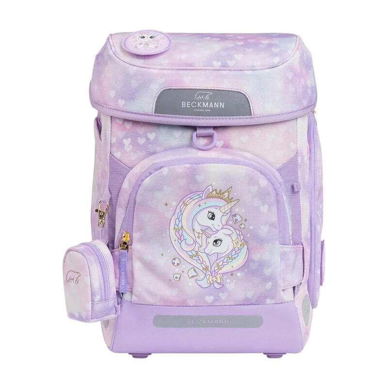 Beckmann Plus Air, Schulranzen-Set 6-teilig, Unicorn Princess Purple Bild 2