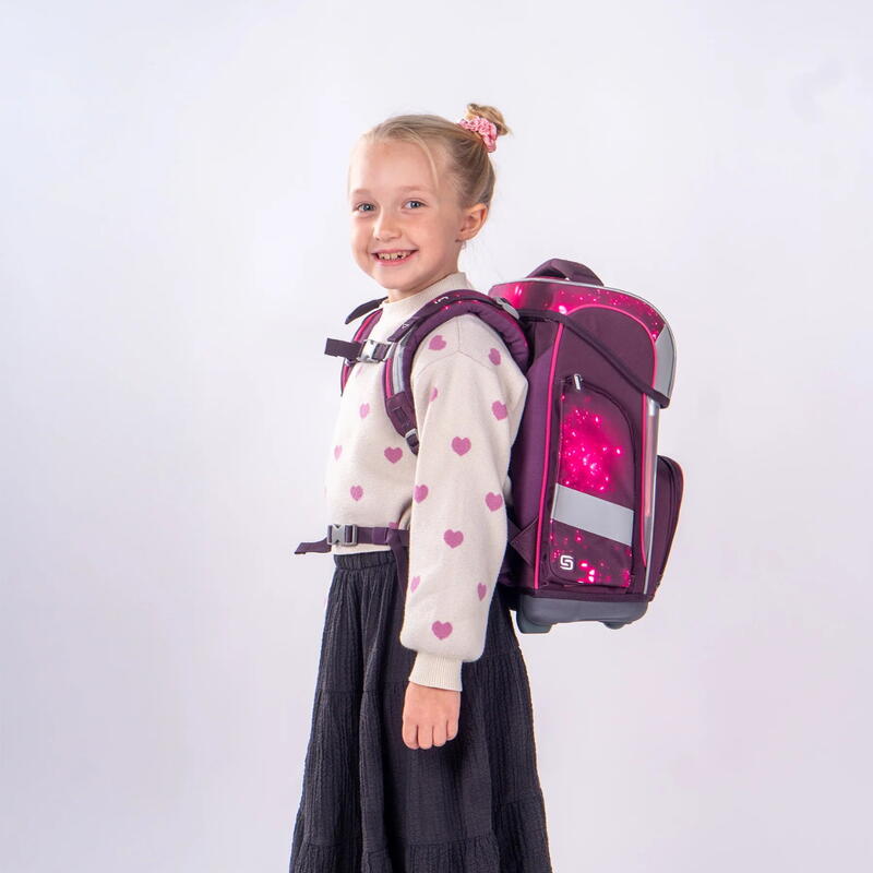 Schneiders Ergolite, Schulranzen-Set 9-teilig, Berry Cosmos Bild 8