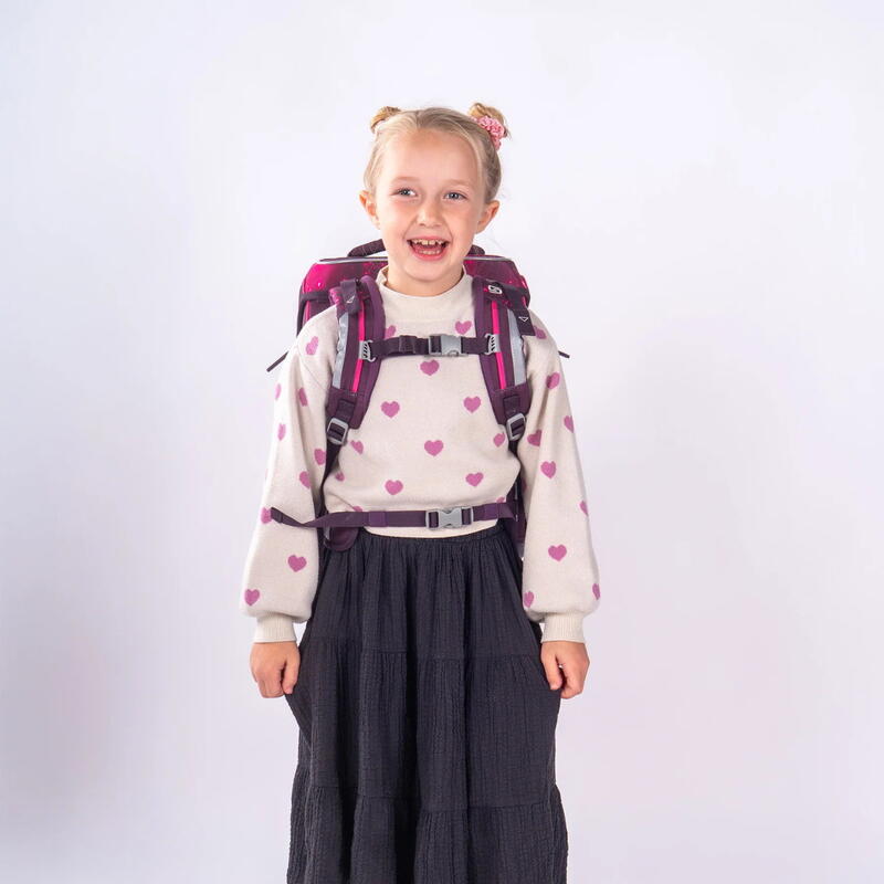 Schneiders Ergolite, Schulranzen-Set 9-teilig, Berry Cosmos Bild 9