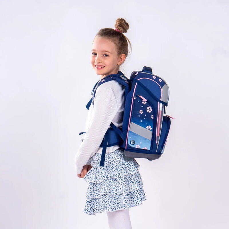 Schneiders Ergolite, Schulranzen-Set 9-teilig, Blue Bloom Bild 9