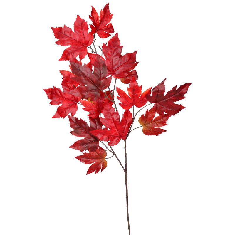 Ahornzweig burgund, Herbstzweig, Herbsblätter, Herbstdeko, künstlicher Laubzweig, Seidenblume, Kunstblume 