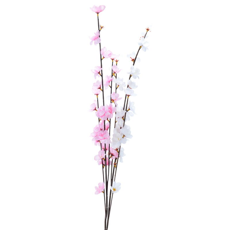 Apfelbltenzweig, Obstbltenzweig, Deko-Zweig, knstlicher Bltenzweig, Seidenblumen, Kunstblume, Frhlingszweig