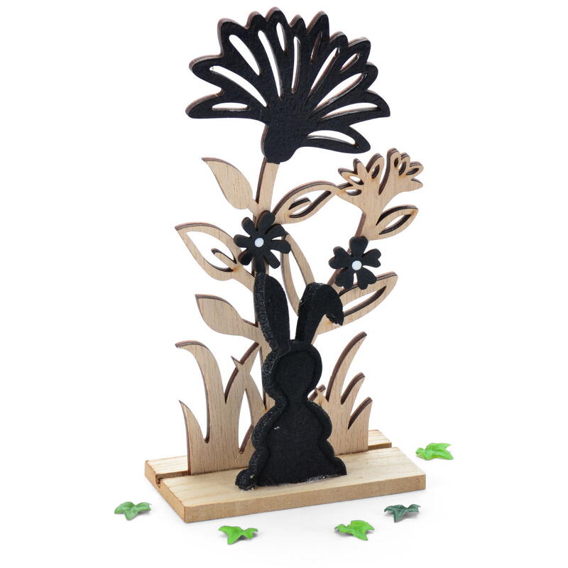 Aufsteller Blume, Blume mit Hase zum Stellen, Osterdeko, Frhlingsdeko,  Holzblume zum Stellen, Dekoblume