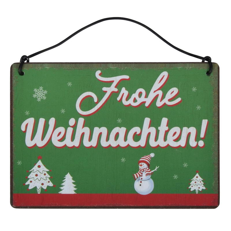 Blechschild Weihnachten Grüße LUCKENWALDE 30x20cm