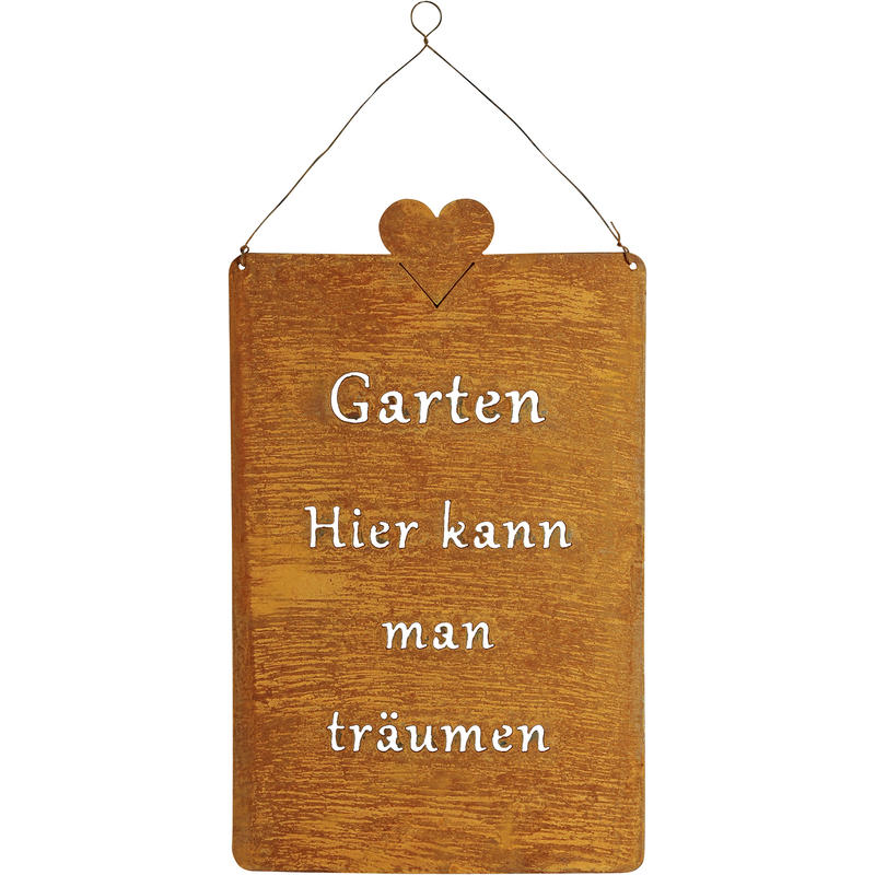 Blechschild Garten Rost Gunstig Online Bestellen
