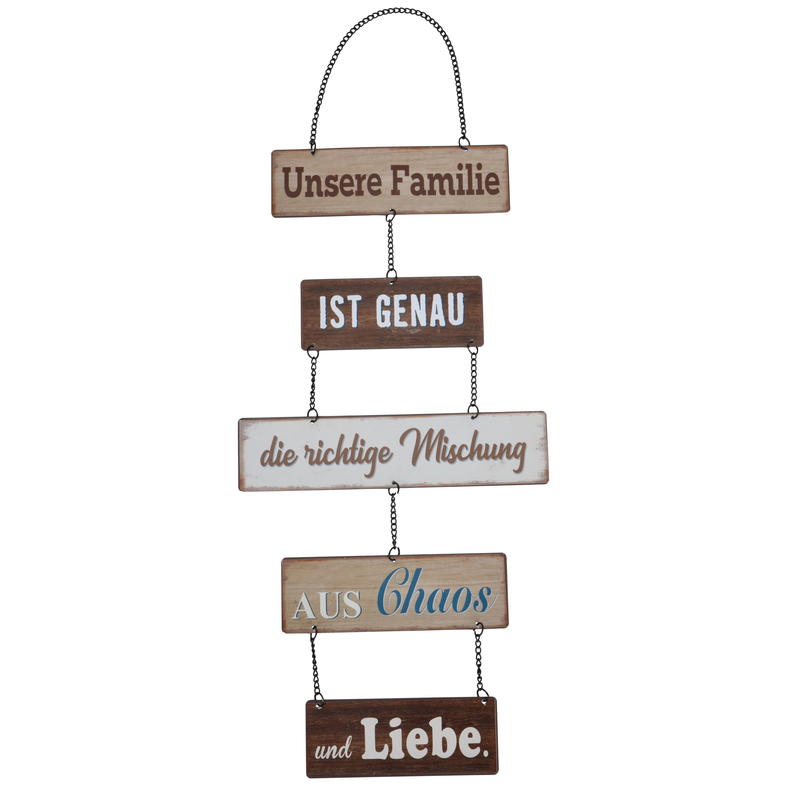 Blechschild Unsere Familie, Metallschild, Schild, Dekoschild