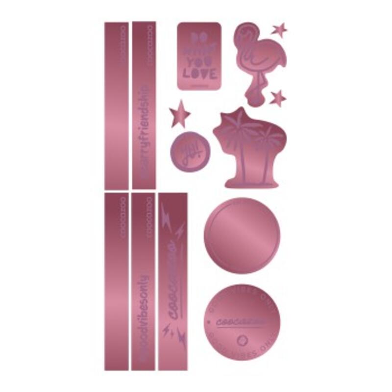 Coocazoo Reflektierendes Sticker-Set, Berry