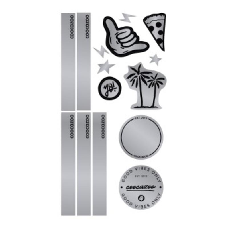 Coocazoo Reflektierendes Sticker-Set, Black